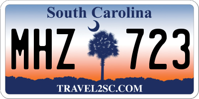 SC license plate MHZ723