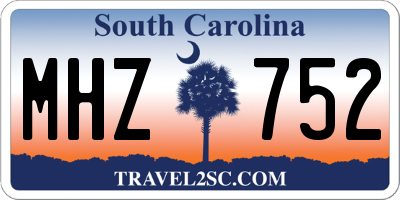 SC license plate MHZ752