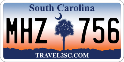 SC license plate MHZ756