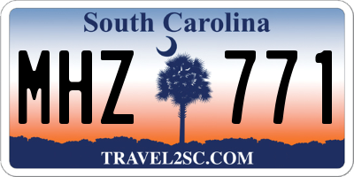 SC license plate MHZ771