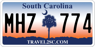 SC license plate MHZ774