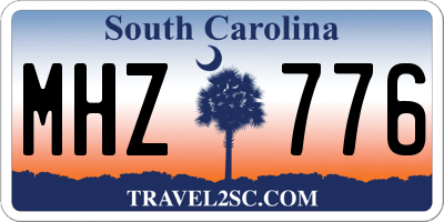 SC license plate MHZ776