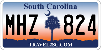 SC license plate MHZ824