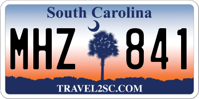 SC license plate MHZ841