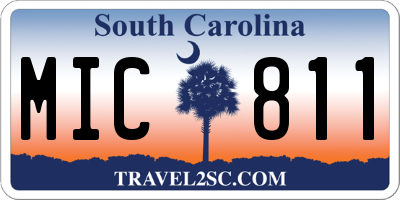 SC license plate MIC811