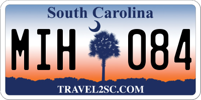 SC license plate MIH084