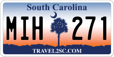 SC license plate MIH271