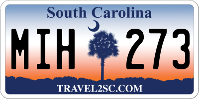 SC license plate MIH273