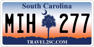 SC license plate MIH277