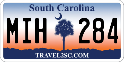 SC license plate MIH284