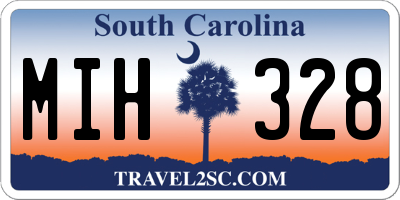 SC license plate MIH328