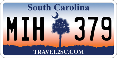 SC license plate MIH379