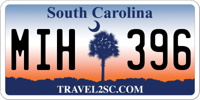 SC license plate MIH396