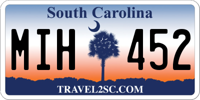 SC license plate MIH452