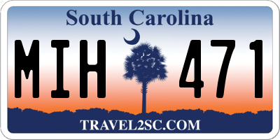 SC license plate MIH471