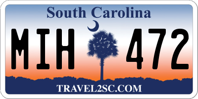 SC license plate MIH472