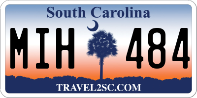 SC license plate MIH484
