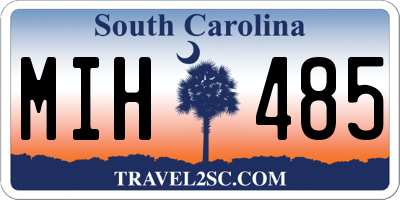 SC license plate MIH485