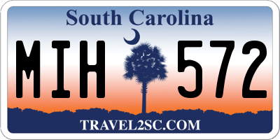 SC license plate MIH572