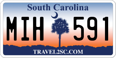 SC license plate MIH591