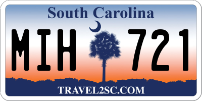 SC license plate MIH721