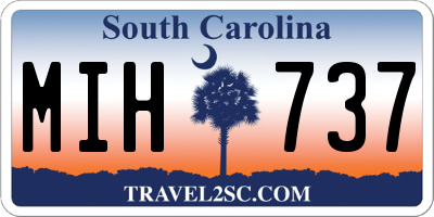SC license plate MIH737