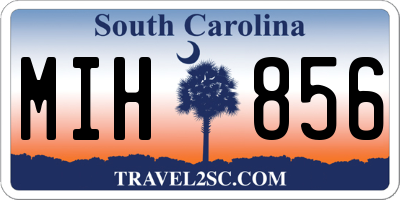 SC license plate MIH856