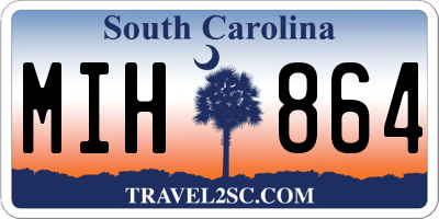 SC license plate MIH864