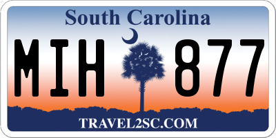SC license plate MIH877