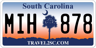SC license plate MIH878