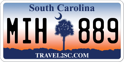 SC license plate MIH889