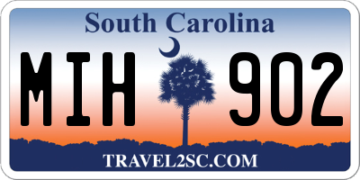 SC license plate MIH902