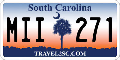 SC license plate MII271