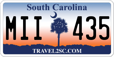 SC license plate MII435