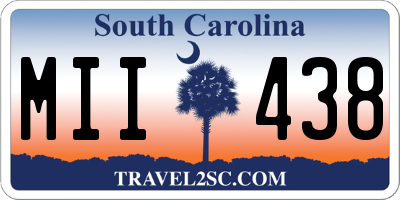 SC license plate MII438
