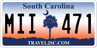 SC license plate MII471
