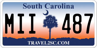 SC license plate MII487