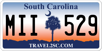 SC license plate MII529