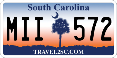 SC license plate MII572