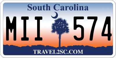 SC license plate MII574