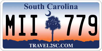 SC license plate MII779