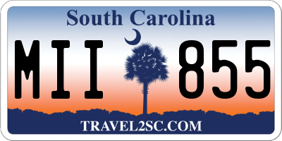 SC license plate MII855