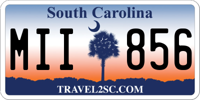 SC license plate MII856