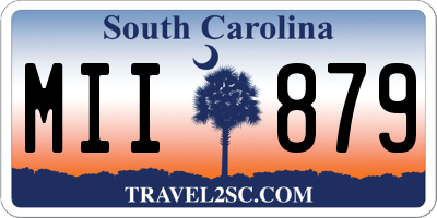 SC license plate MII879