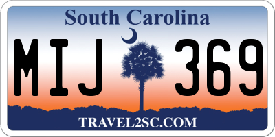 SC license plate MIJ369