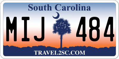 SC license plate MIJ484