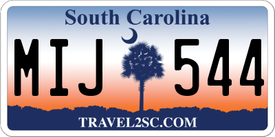 SC license plate MIJ544