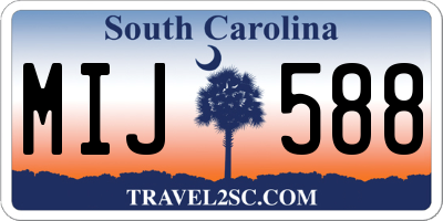 SC license plate MIJ588