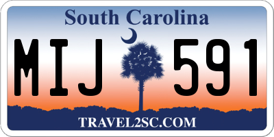 SC license plate MIJ591