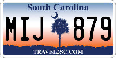 SC license plate MIJ879